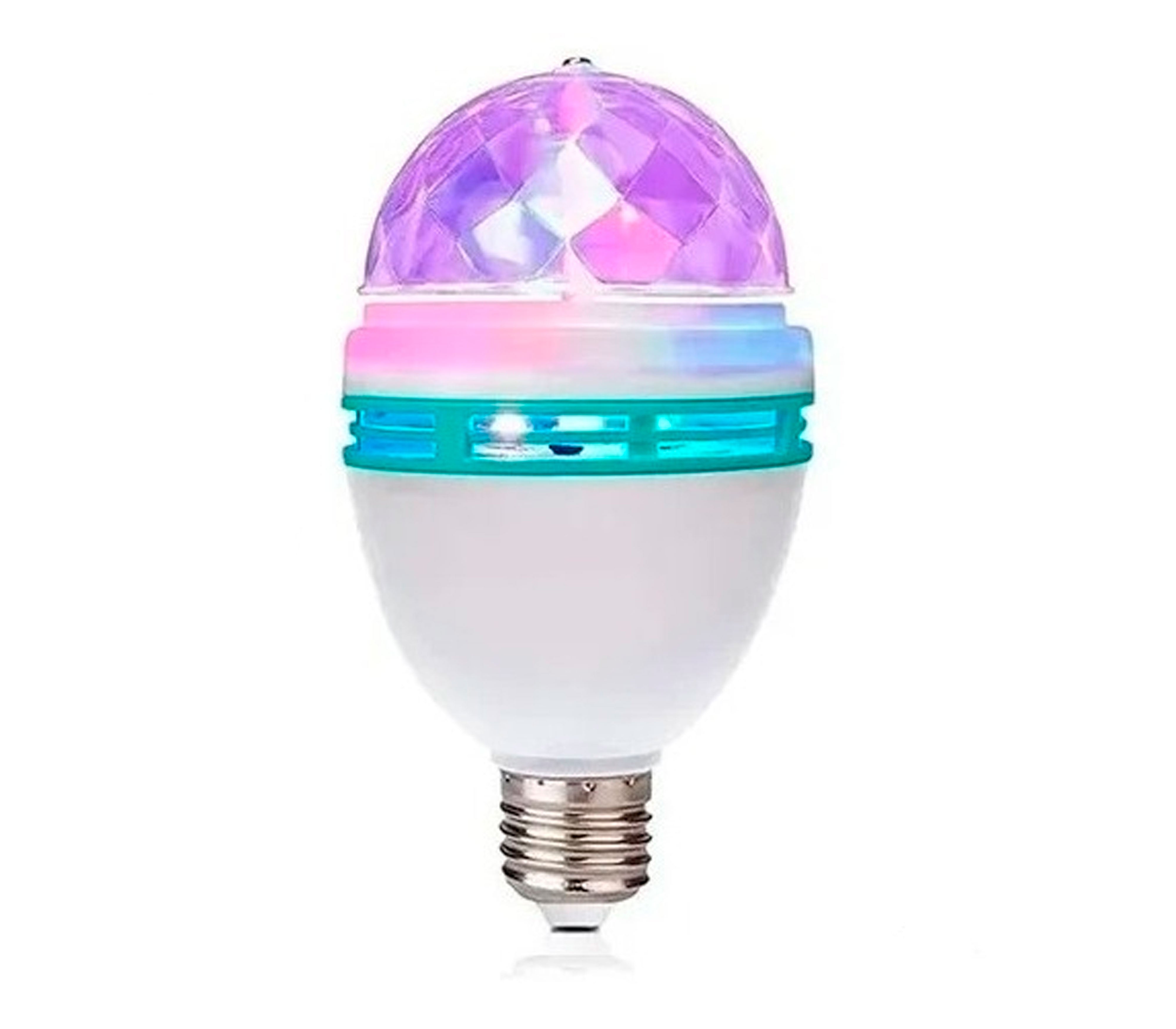 Mini Disco Rotating LED Light Bulb - White Color, Energy Saving Party Light for Home, Club, DJ Events & Dance Floor Decor