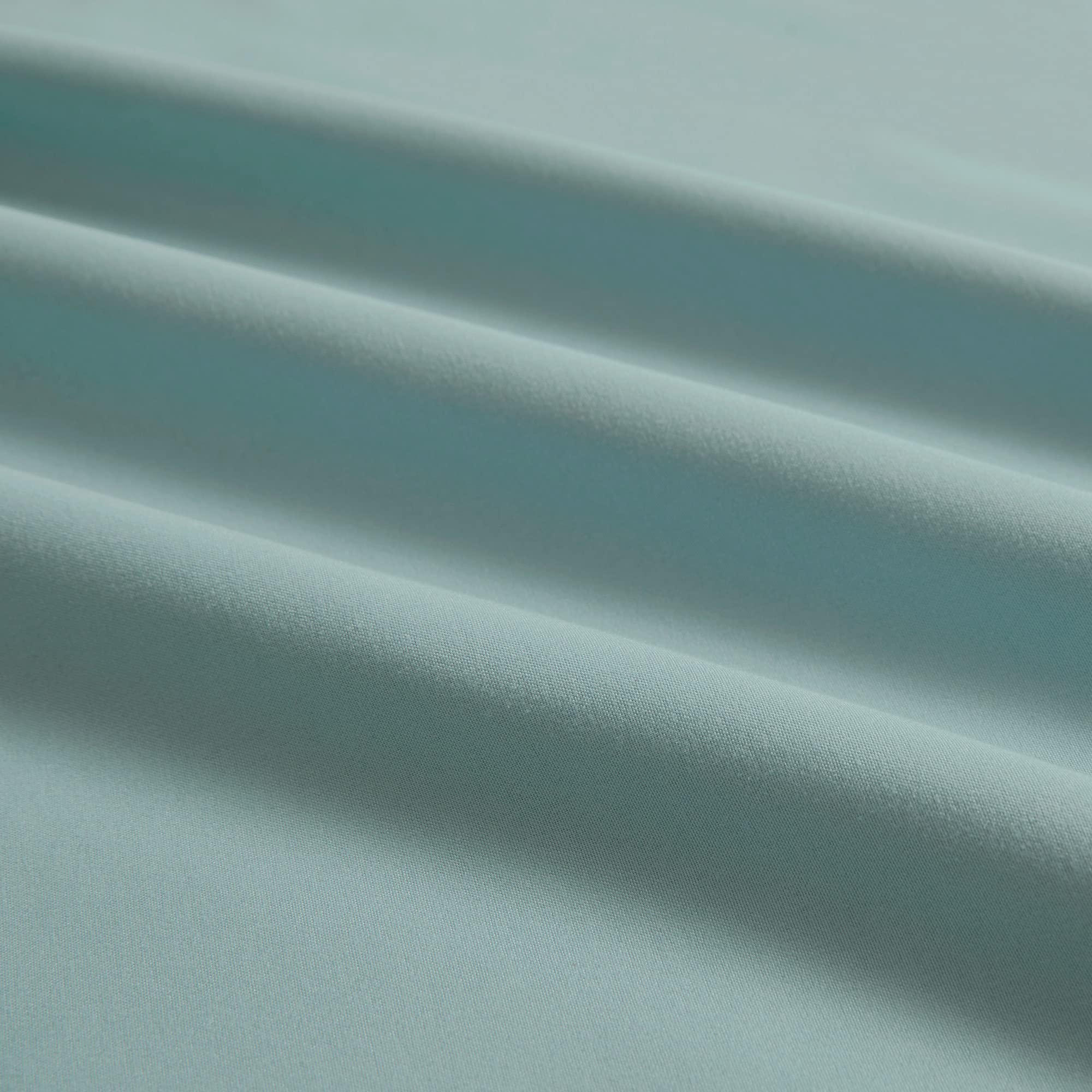 Premium 100% Egyptian Cotton Full Size Bed Sheet Set - 400 Thread Count, Ultra Soft & Breathable - 4 Piece (Fitted Sheet, Flat Sheet, 2 Pillowcases) - Misty Blue - Perfect for Guest Rooms, Dorms & Cozy Bedrooms