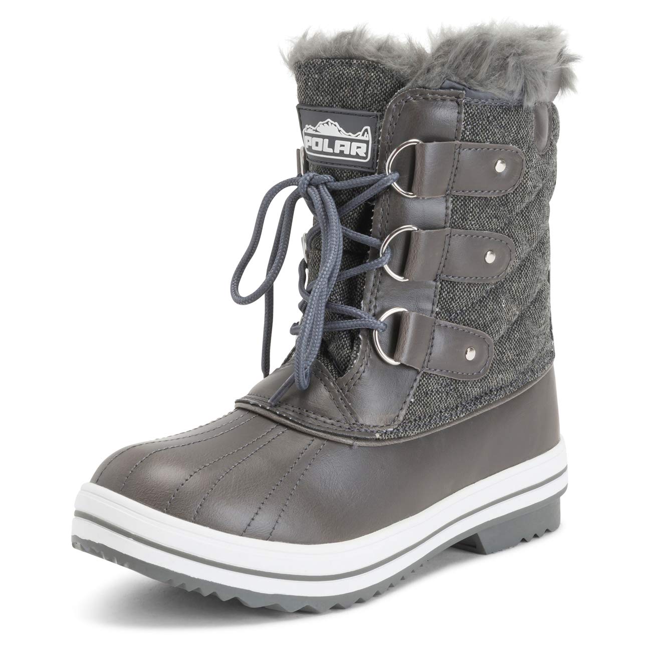 Polar Products Women's Quilted Snow Boots - Waterproof Winter Boots for Snow & Rain - Warm & Comfortable for Outdoor Activities, Hiking & Cold Weather