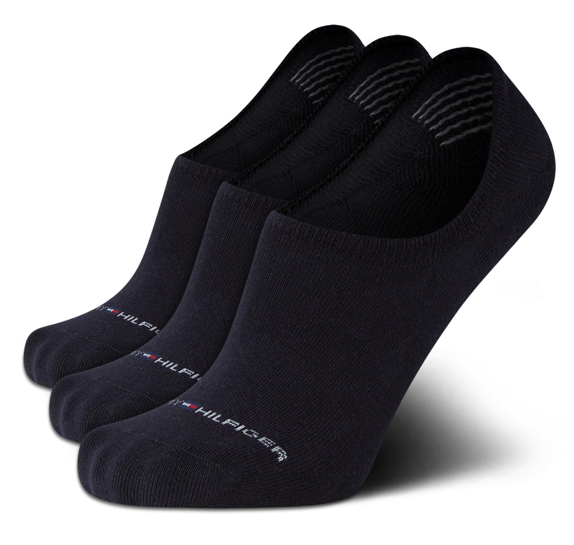 Tommy Hilfiger Men's Low Cut No Show Socks 3-Pack - Lightweight Cushioned Athletic Socks for Casual & Sports (Size 7-12) | Perfect for Running, Gym & Everyday Wear
