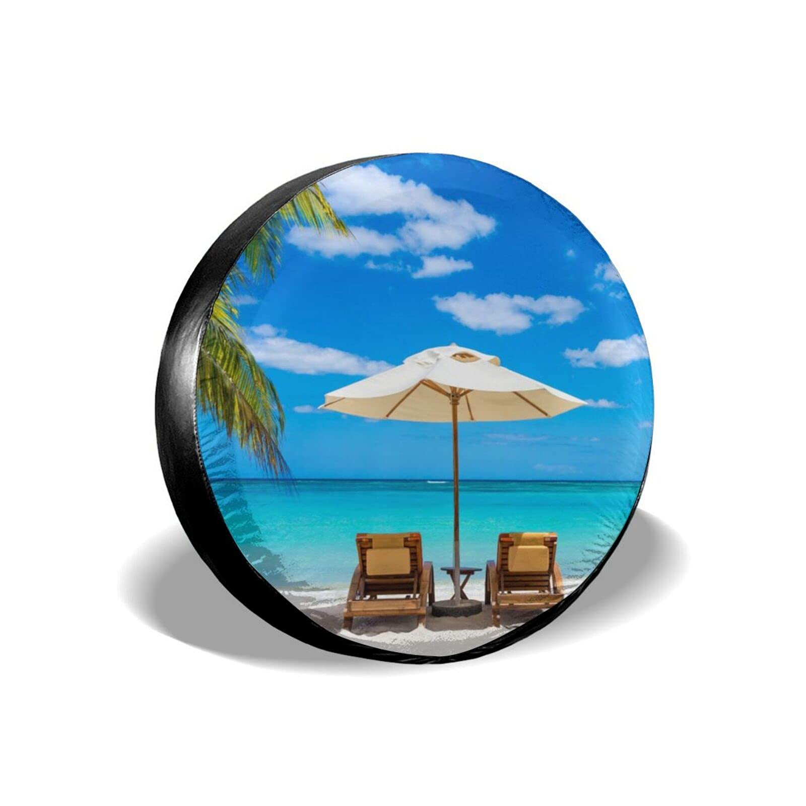 Waterproof 17 Inch RV Spare Tire Cover for Camper, Truck & SUV - UV & Snow Protection - Perfect for Beach Chairs & Outdoor Adventures