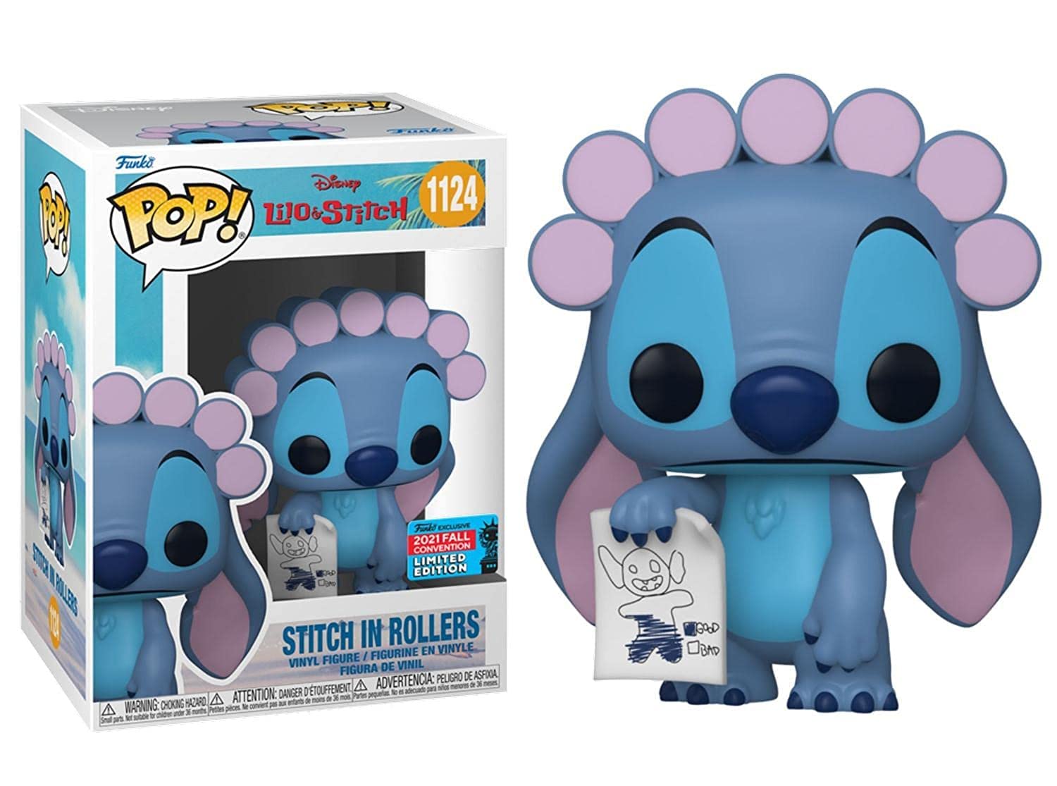 Funko Pop! Disney Stitch in Rollers Vinyl Figure – Collectible Toy for Disney Lovers, Perfect for Home Display & Gifts