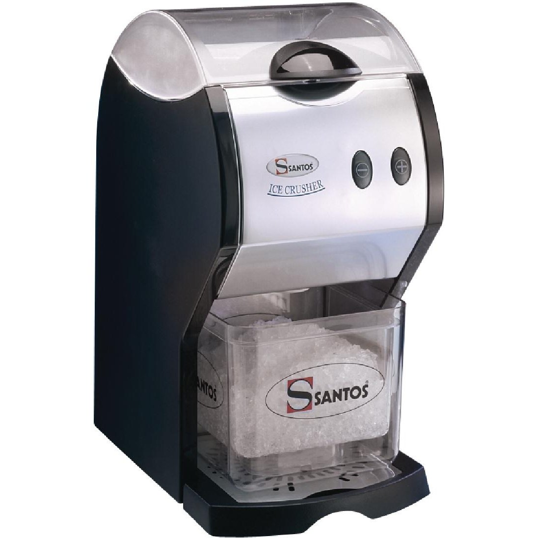 Santos 53A Commercial Ice Crusher - Heavy Duty Stainless Steel Ice Shaver for Bars, Restaurants & Home Use - Perfect for Cocktails, Smoothies & Cold Drinks