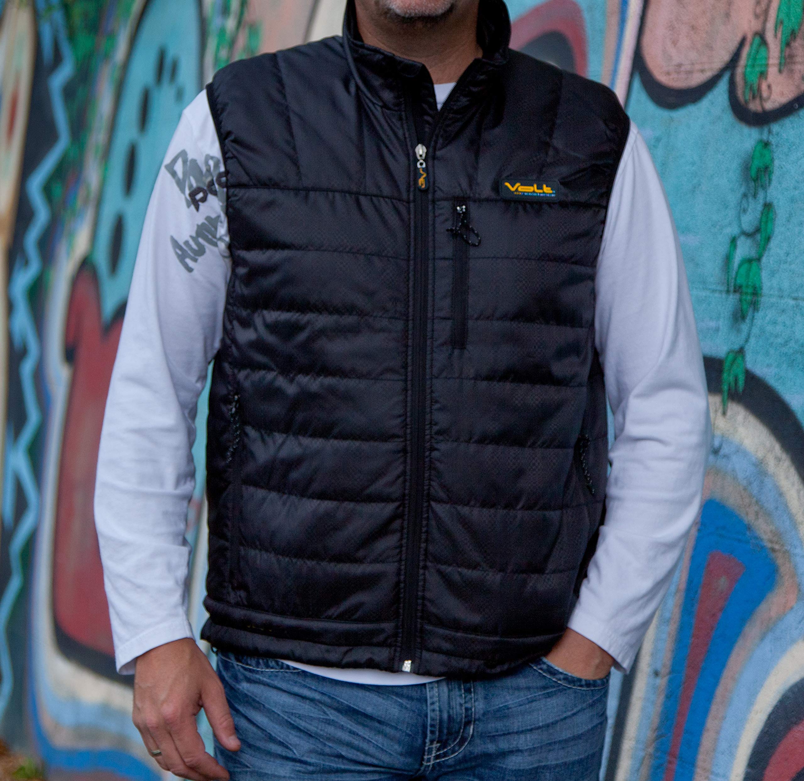 Volt Insulated Heated Vest for Men with Zero Layer Heat System & High Retention Insulation - Winter Outdoor Work, Hiking & Cold Weather Activities