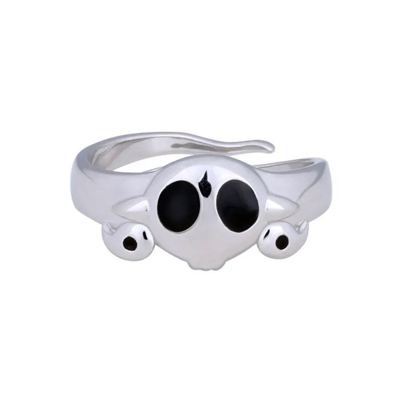 Ghost Ring - Elegant & Stylish Silver or Gold Plated Ring for Women & Men | Perfect for Halloween, Cosplay, Gothic Fashion & Everyday Wear