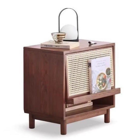 out of stock 21.6х14.9х22.8 inch / 55х38х58 cm / Walnut color / rattan magazine cabinet