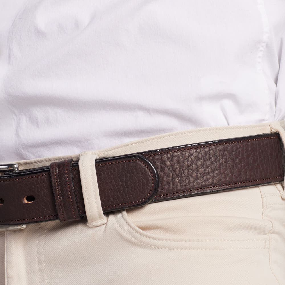 Premium Tuscan Deluxe Embossed Leather Belt for Men - Stylish Dress & Casual Wear - Perfect for Office, Wedding & Everyday Outfits