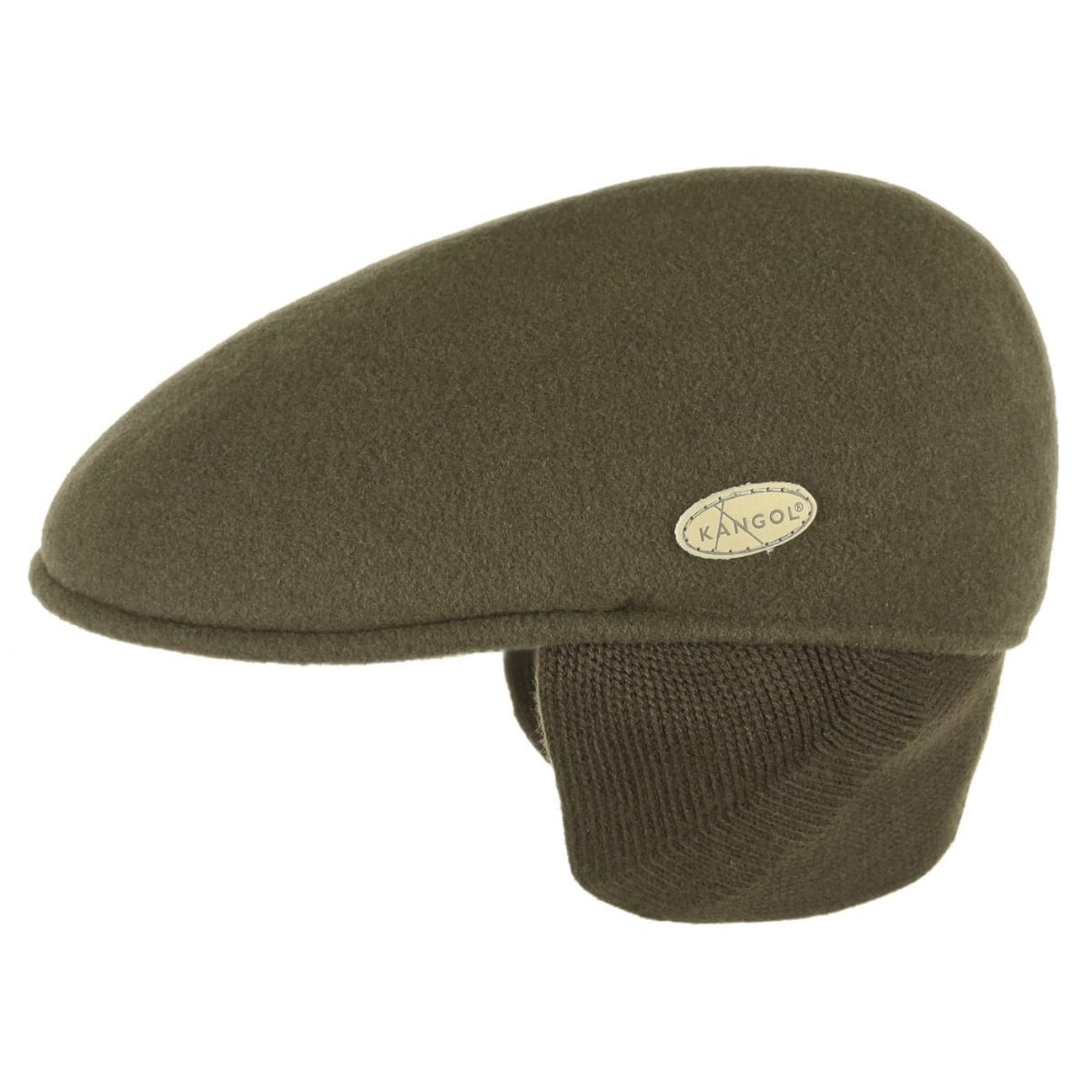 Kangol 504 Flat Cap with Ear Flaps - Winter Wool Hat for Men & Women - Perfect for Outdoor Activities, Hiking, and Cold Weather Fashion
