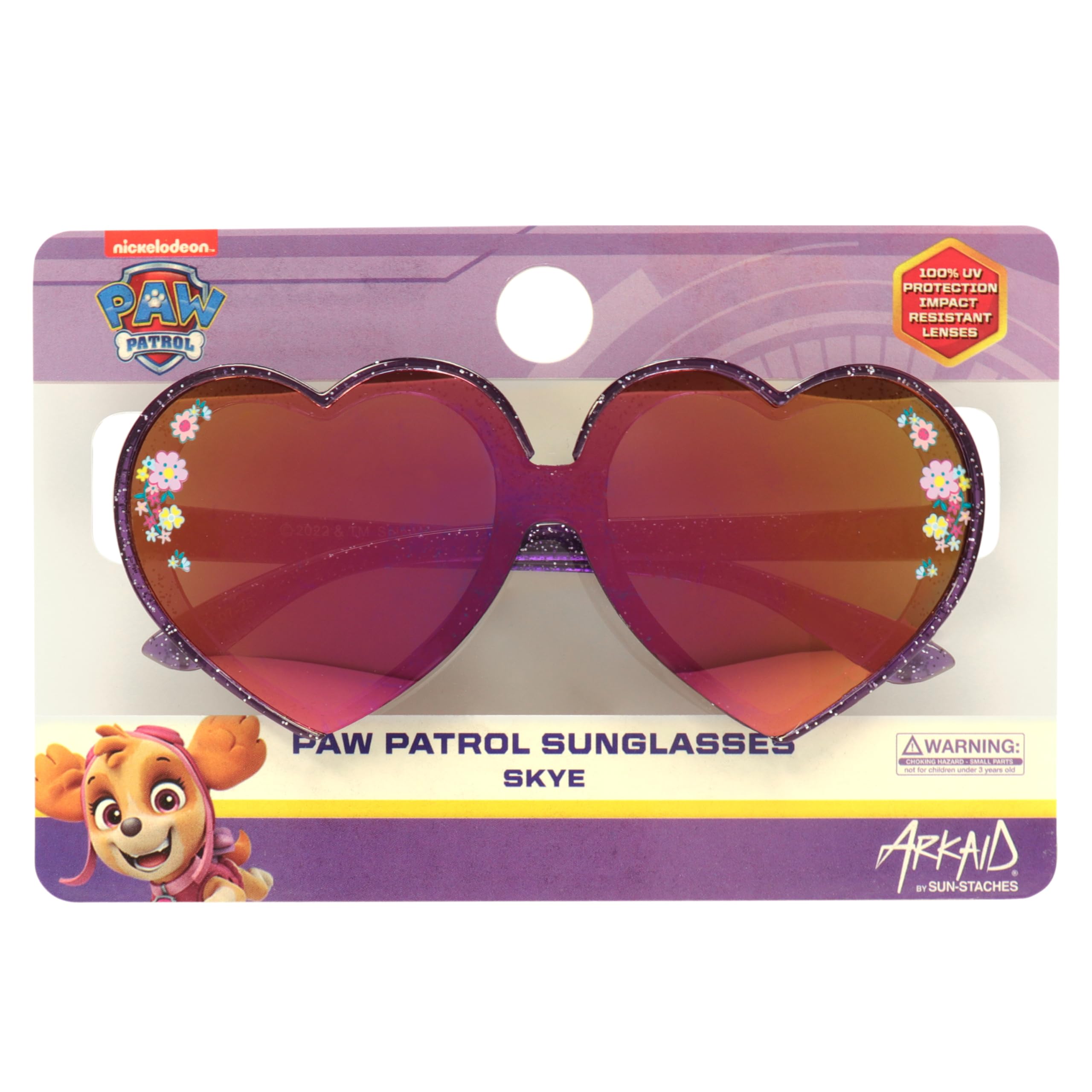 ARKAID Skye Girls Sunglasses - Official Paw Patrol Shades for Kids | UV 400 Protection | One Size Fits Most | Perfect for Outdoor Play, Beach & Summer Activities