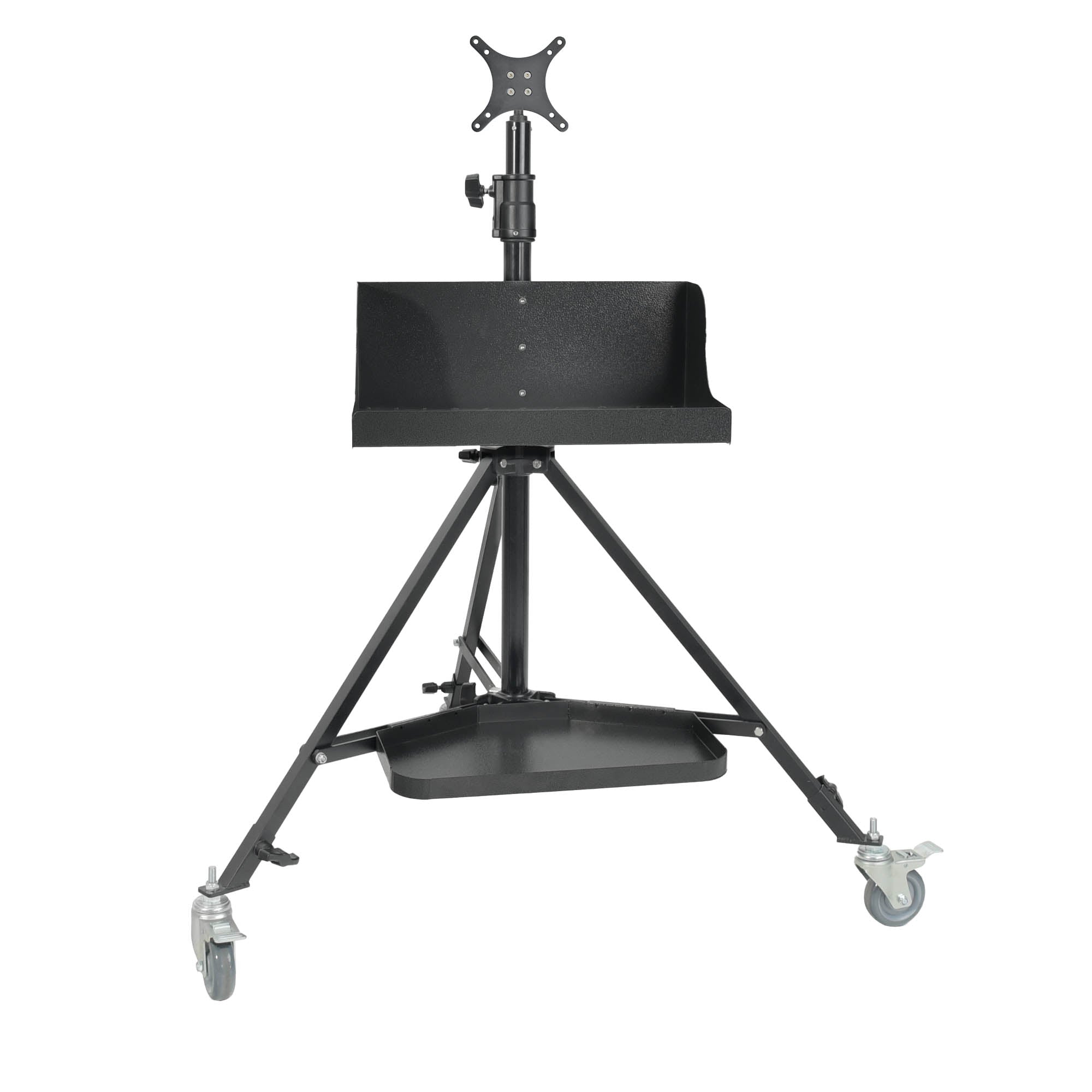 Multifunctional Professional Wheeled Workstation Stand - Adjustable Mobile Office Cart with Locking Wheels for Home Office, Workshop & Industrial Use