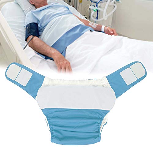 Waterproof Washable Reusable Adult Cloth Diapers for Elderly & Incontinence - Comfortable Pocket Nappies in Blue - Perfect for Swimming, Travel & Nighttime Protection