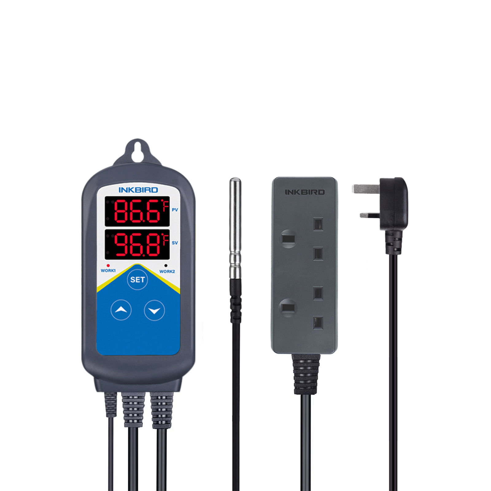 ITC 306T Digital Temperature Controller - Precise Thermostat for Home Brewing, Aquariums & Reptile Tanks | Dual Display & PID Control