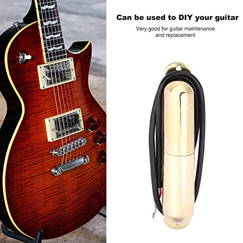 Single Coil Electric Guitar Pickup - Gold Lipstick Tube Pickup for ST Style Guitars | Perfect for Blues, Rock & Jazz Performances