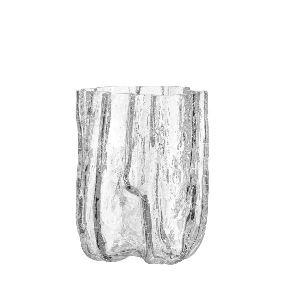 Elegant Crackle Glass Tall Vases for Home Decor - Perfect for Floral Arrangements, Wedding Centerpieces, and Living Room Accents