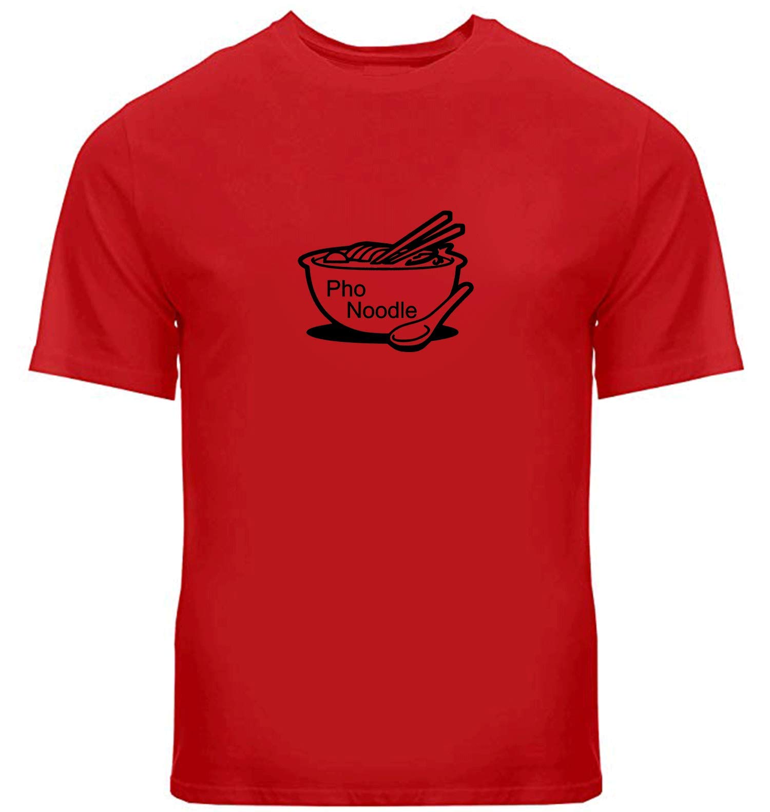 THURDY8 Pho Noodle Soup Bowl Graphic T-Shirt - Unisex Crew Neck Tee for Men & Women - Casual Streetwear, Asian Food Lover Apparel, Perfect for Pho Restaurants & Foodie Outfits