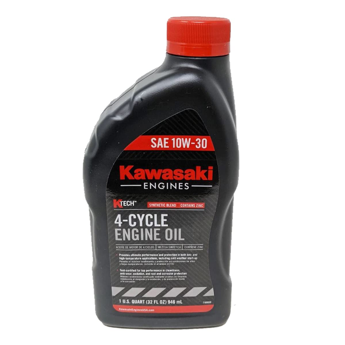 Kawasaki 24PK Quart Genuine OEM 4-Cycle Engine Oil K-TECH SAE 10W-30 (Part #99969-6081) - Premium Motorcycle & Small Engine Lubricant for Lawn Mowers, Generators & Outdoor Power Equipment
