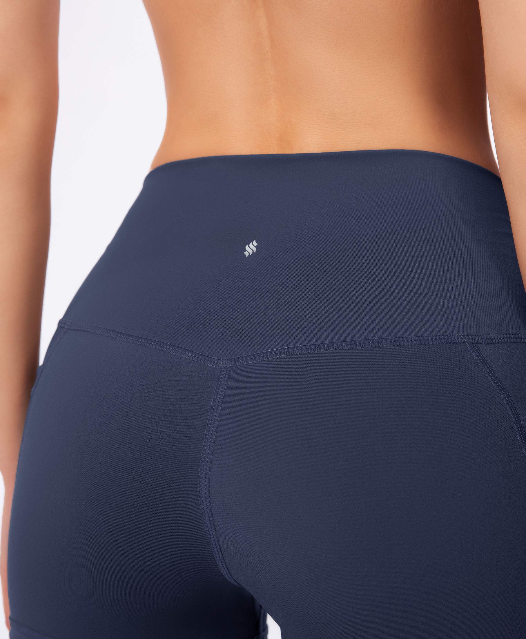 High Waist Yoga Shorts for Women with Side Pockets - Tummy Control Workout Shorts 8