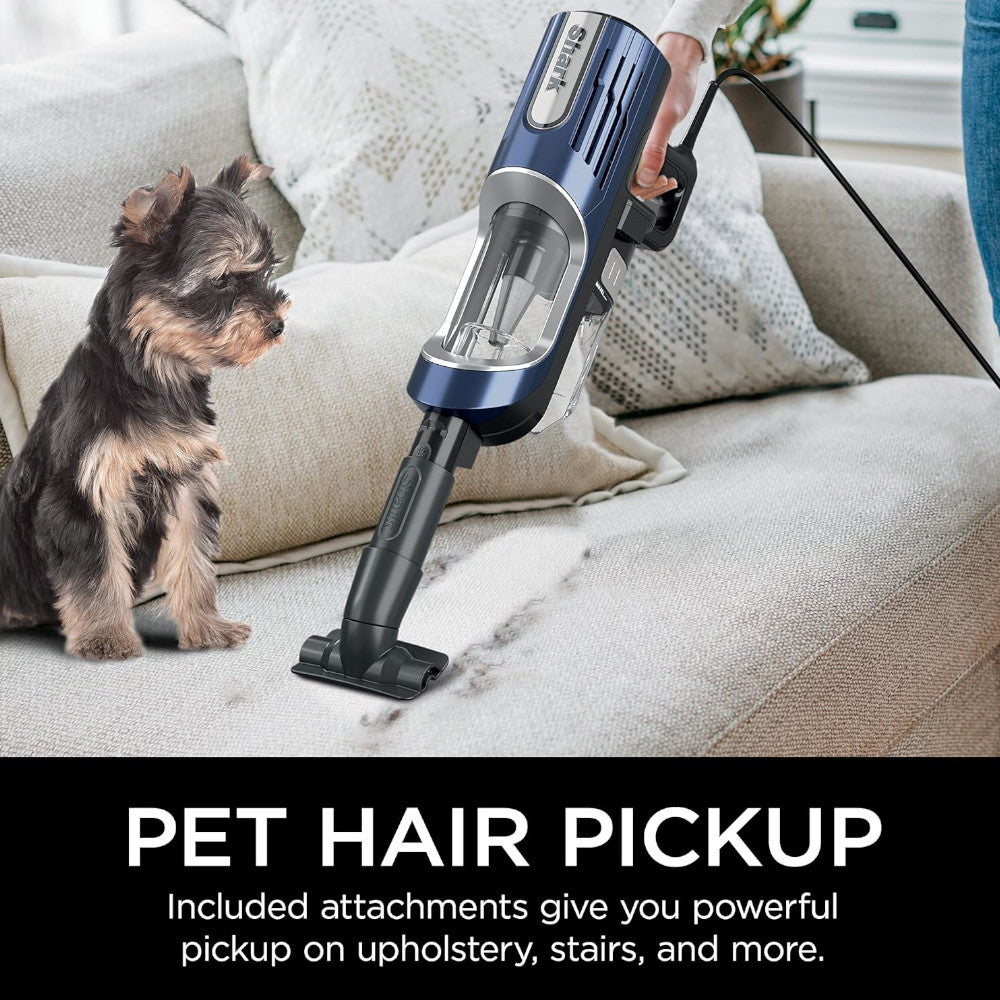 SHARK HZ600C Ultralight Pet Pro Corded Stick Vacuum - Lightweight Powerful Suction for Pet Hair & Allergies - Home Essentials Warranty Included - Perfect for Hardwood Floors, Carpets & Stairs