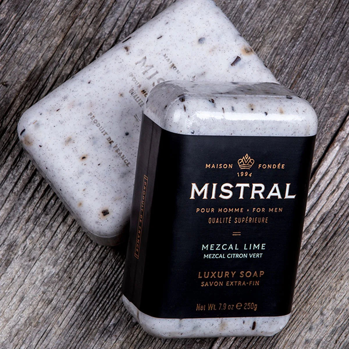 Mezcal Lime Mistral Men's Bar Soap - Natural Handmade Soap for Men with Refreshing Citrus Scent - Perfect for Shower, Bath & Gift