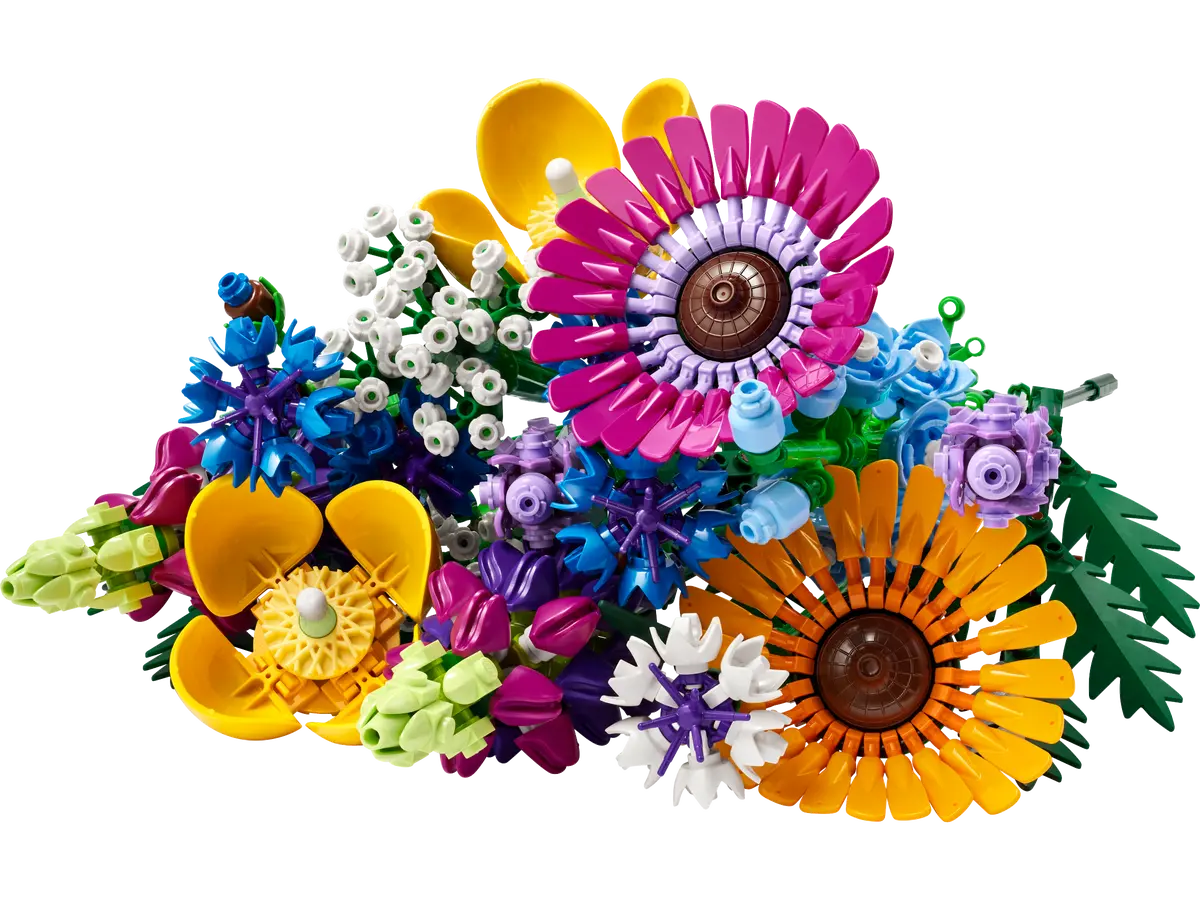 LEGO Botanical Collection Wildflower Bouquet Building Kit - DIY Artificial Flowers for Home Decor, Gift for Adults & Teens - Perfect for Office Desk, Living Room & Wedding Centerpieces
