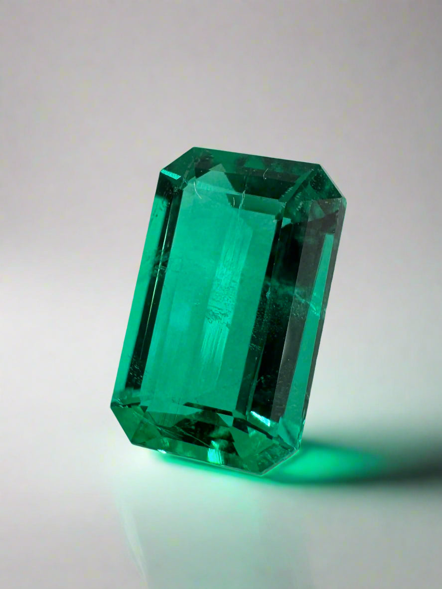 1.13 Carat VVS Colombian Emerald - Bluish Green Emerald Cut Gemstone for Jewelry Making & Engagement Rings | High-Quality Loose Stone for Necklaces, Earrings & Custom Designs
