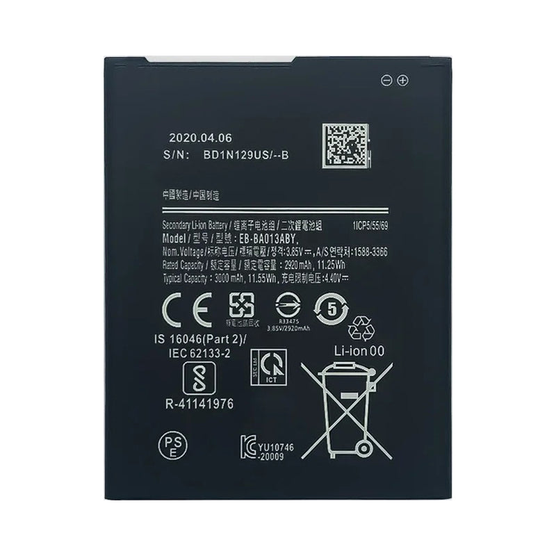 Samsung Galaxy A02s/A03/A03s Battery Replacement - High Capacity 5000mAh EB-BA013ABY | OEM Compatible | Long Lasting Power for Gaming & Streaming | Perfect for Travel, Work & Daily Use