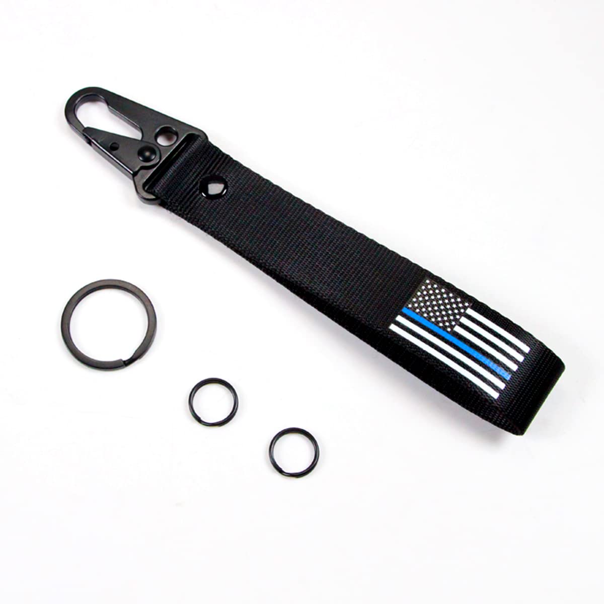 Dsycar Personalized American Flag Keychain Clip - Durable Carabiner Key Ring for Men & Women - Perfect for Keys, Backpacks, Gifts & Patriotic Accessories
