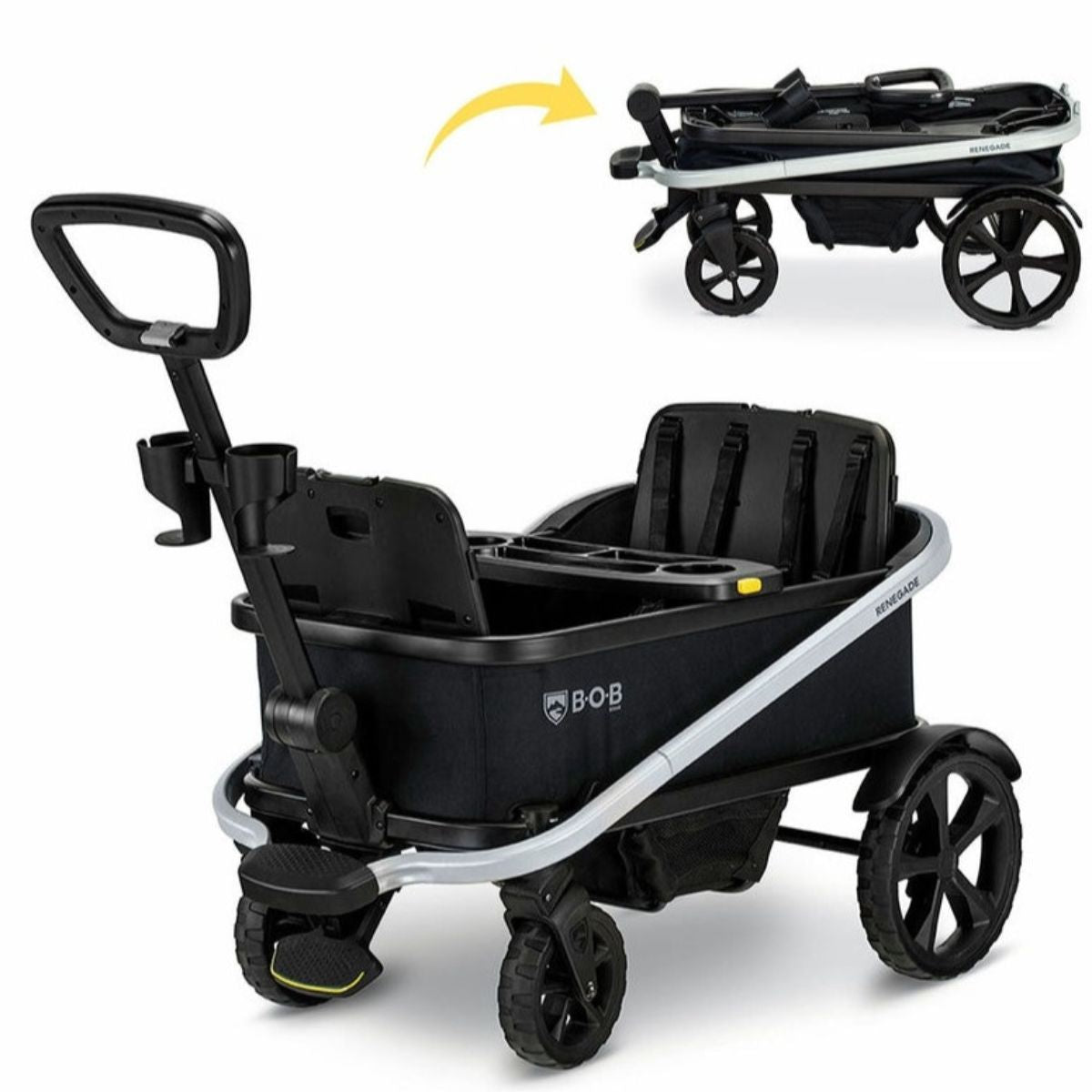 BOB Renegade Wagon - All-Terrain Stroller Wagon for Kids & Toddlers | Heavy-Duty Off-Road Jogging Wagon with Canopy & Storage | Perfect for Beach, Park, Camping & Outdoor Adventures