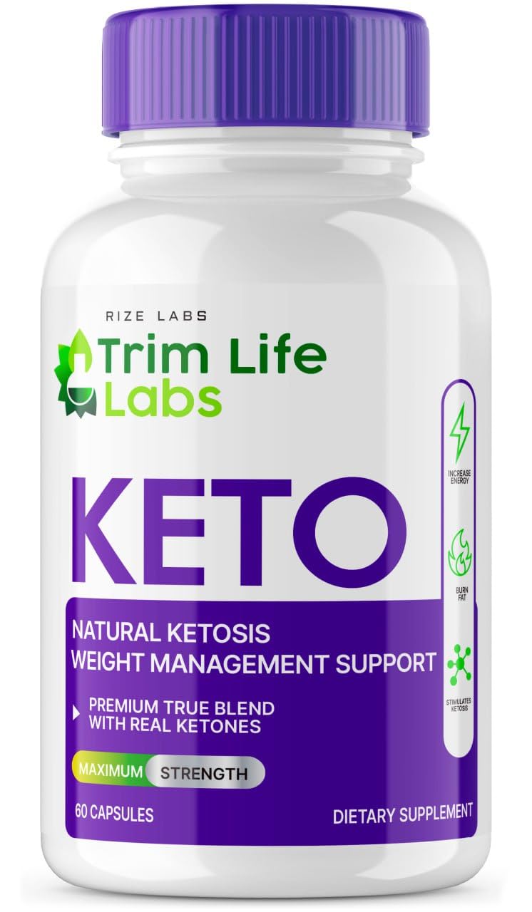 Trim Life Labs Keto Capsules - Maximum Strength Weight Loss Pills with Keto+ACV Formula (60 Caps) - Supports Ketosis & Fat Burning for Low Carb Diet & Fitness Goals