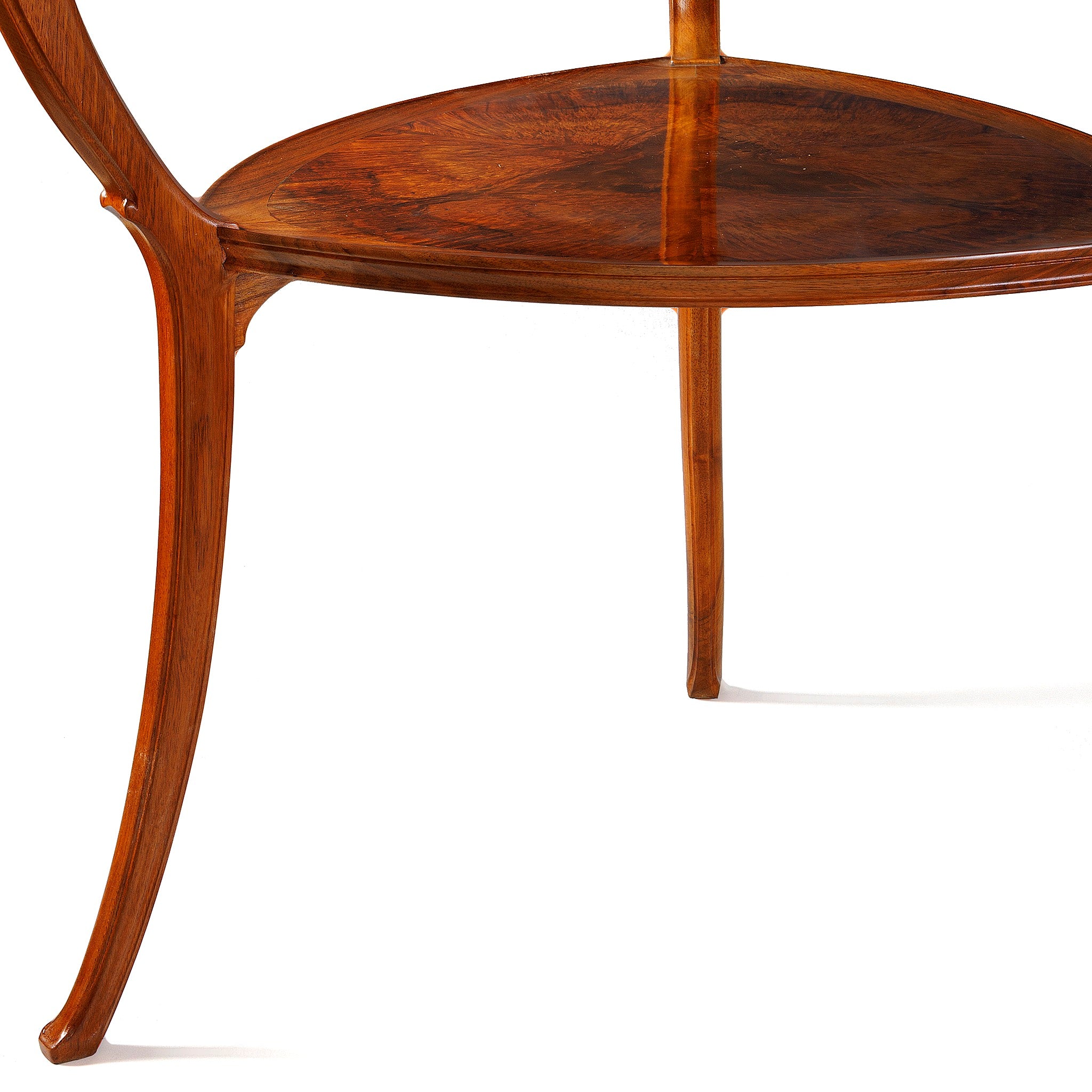 Lucien Lévy Dhurmer Expandable Two-Tier Card Table - Solomon Seal Design - Perfect for Game Nights, Dining & Small Space Living