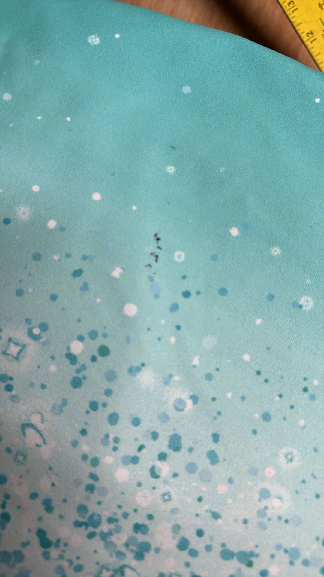 2 Yards Ombre Single Brushed Polyester Fabric & 1.5 Yards Aqua Peached Polyester Fabric Bundle - Small Flaw (A27132) | Perfect for DIY Crafts, Quilting, and Home Decor Projects