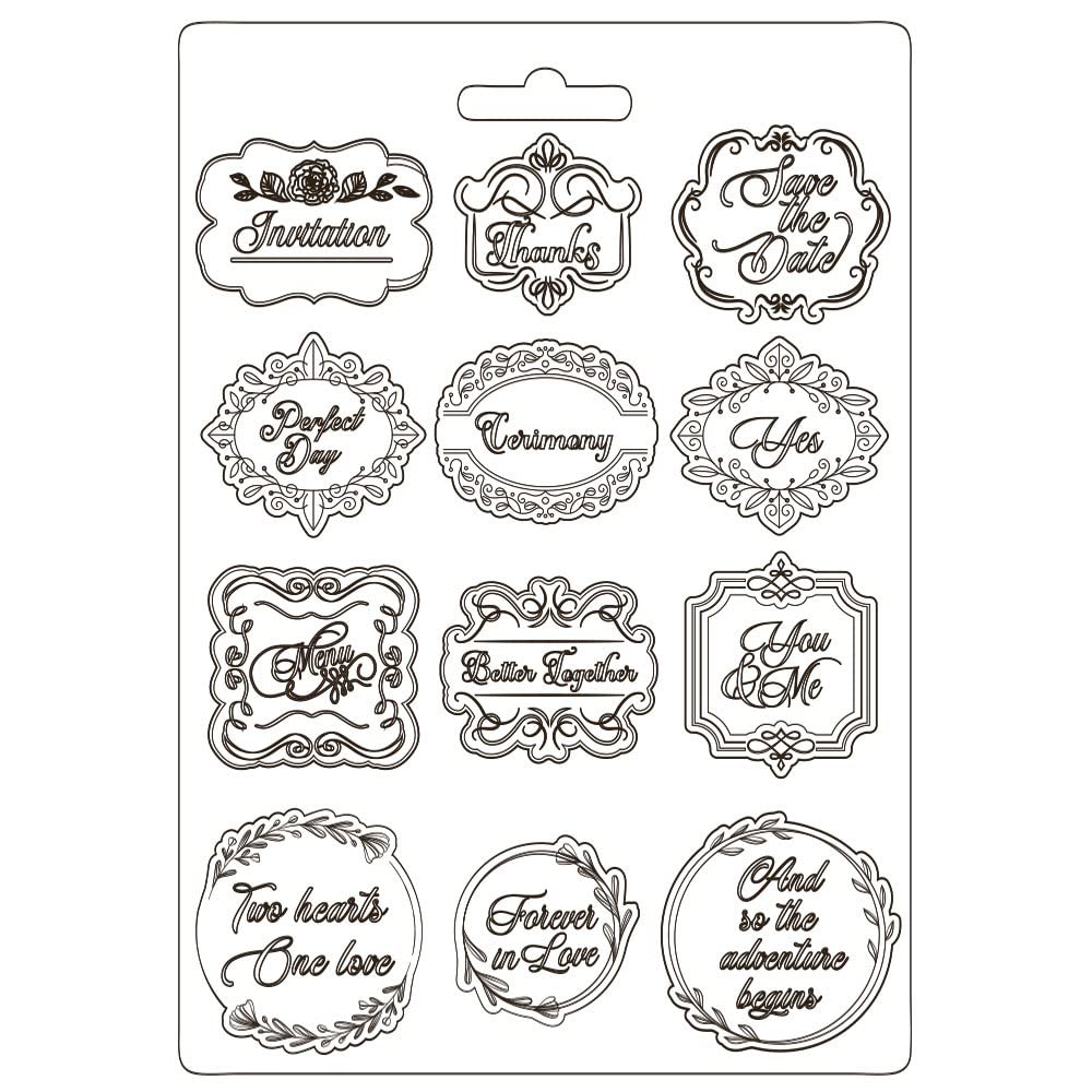 STAMPERIA INTER Soft Maxi Mould Plates - White | Premium Silicone Baking Molds for Cakes, Chocolate, Soap & Candles | Perfect for Home Baking, DIY Crafts & Party Decorations
