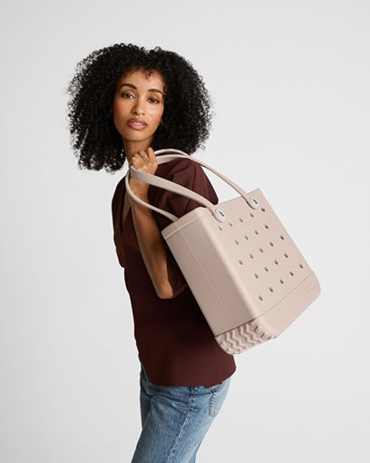 Baby Bogg Bag with Tonal Buttons - Stylish & Spacious Diaper Bag for Moms, Perfect for Travel, Beach, and Everyday Use