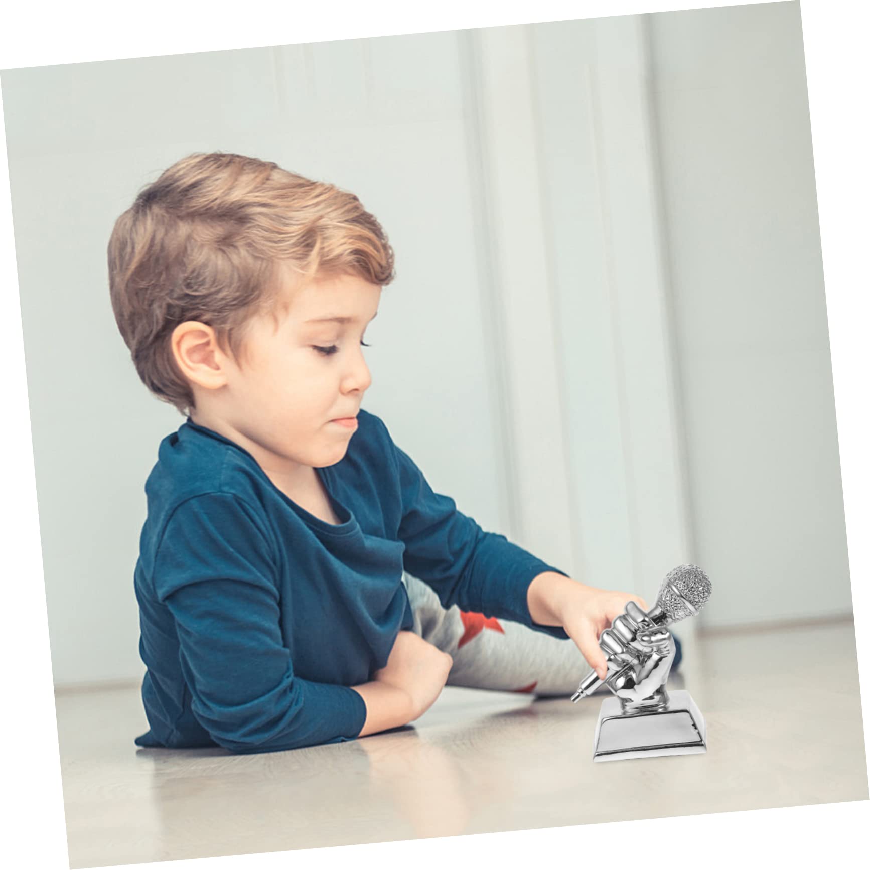 Mini Resin Singing Trophy Microphone - Kids Music Competition Award, Student Honor Prize for Singing Contests & Party Gifts | Perfect for School Events, Talent Shows & Birthday Celebrations