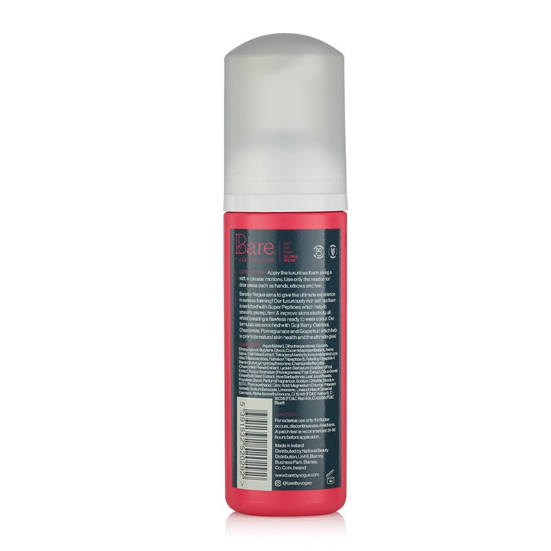 Bare by Vogue Self Tanning Foam - Natural Looking Sunless Tan for Face & Body - Perfect for Beach, Vacation & Special Occasions