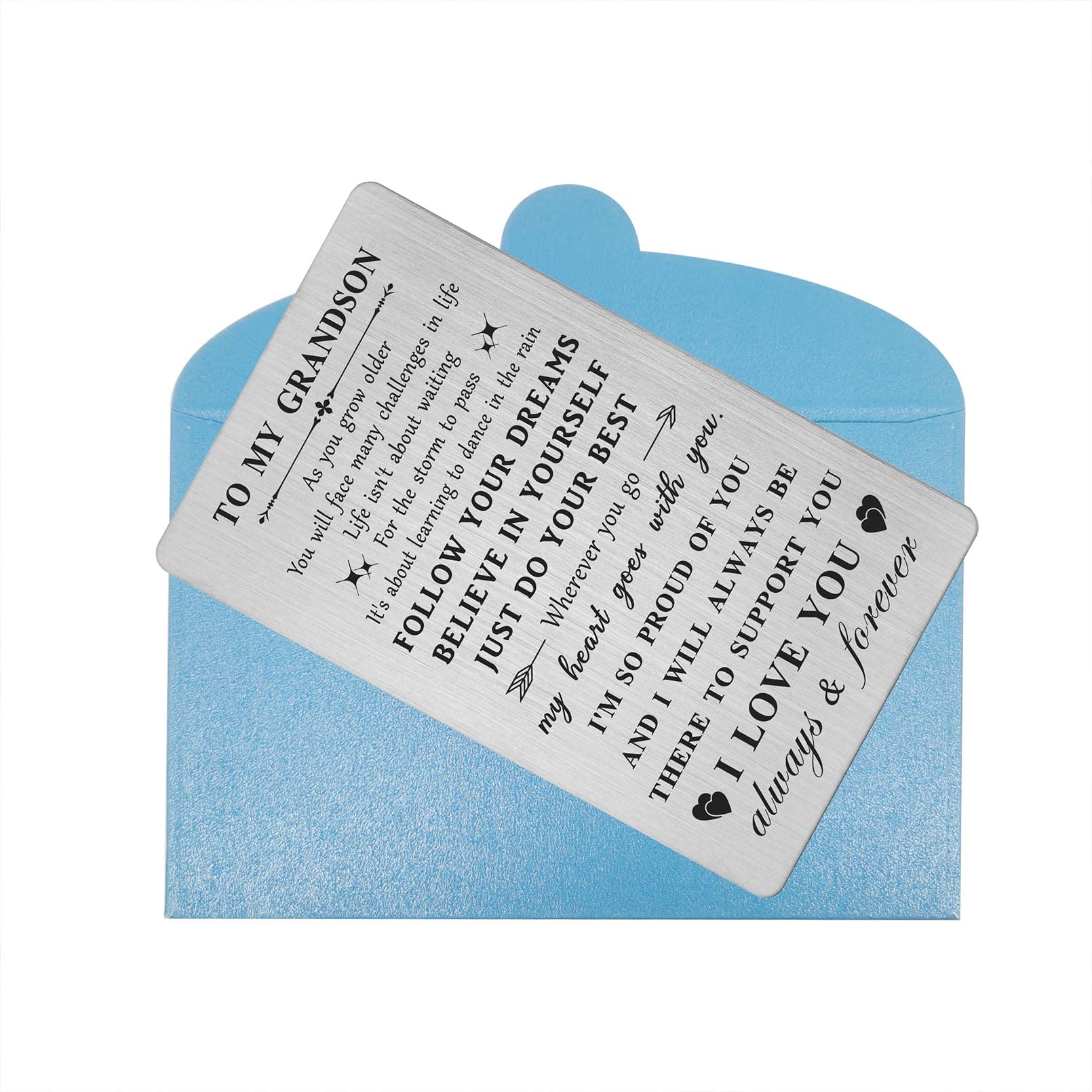 HYHYDHP Grandson Birthday Card from Grandma & Grandpa - Thoughtful Graduation & Father's Day Gift for Grandson - Perfect for Special Occasions & Family Celebrations