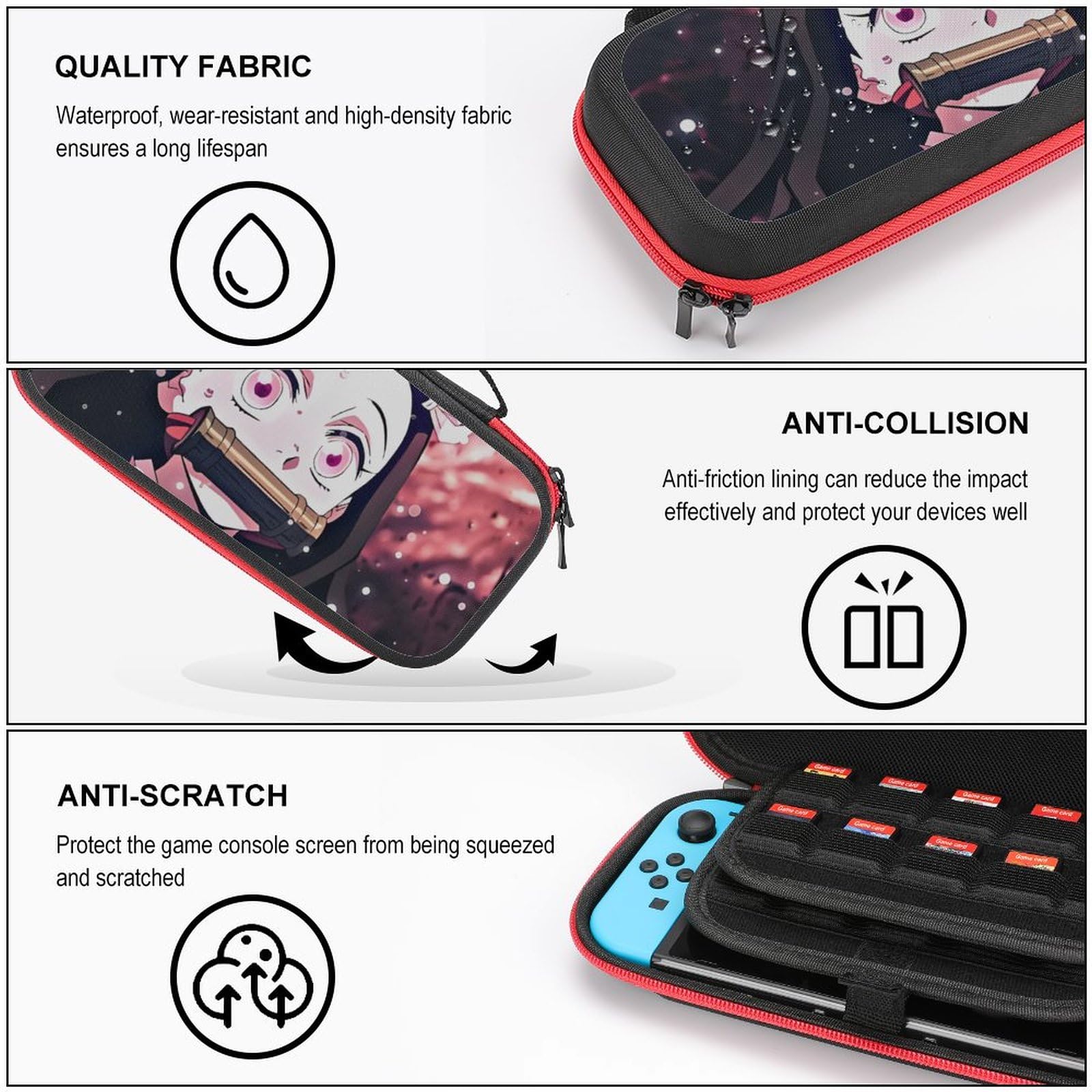 Cute Anime Nintendo Switch Case for Travel & Storage - Style10