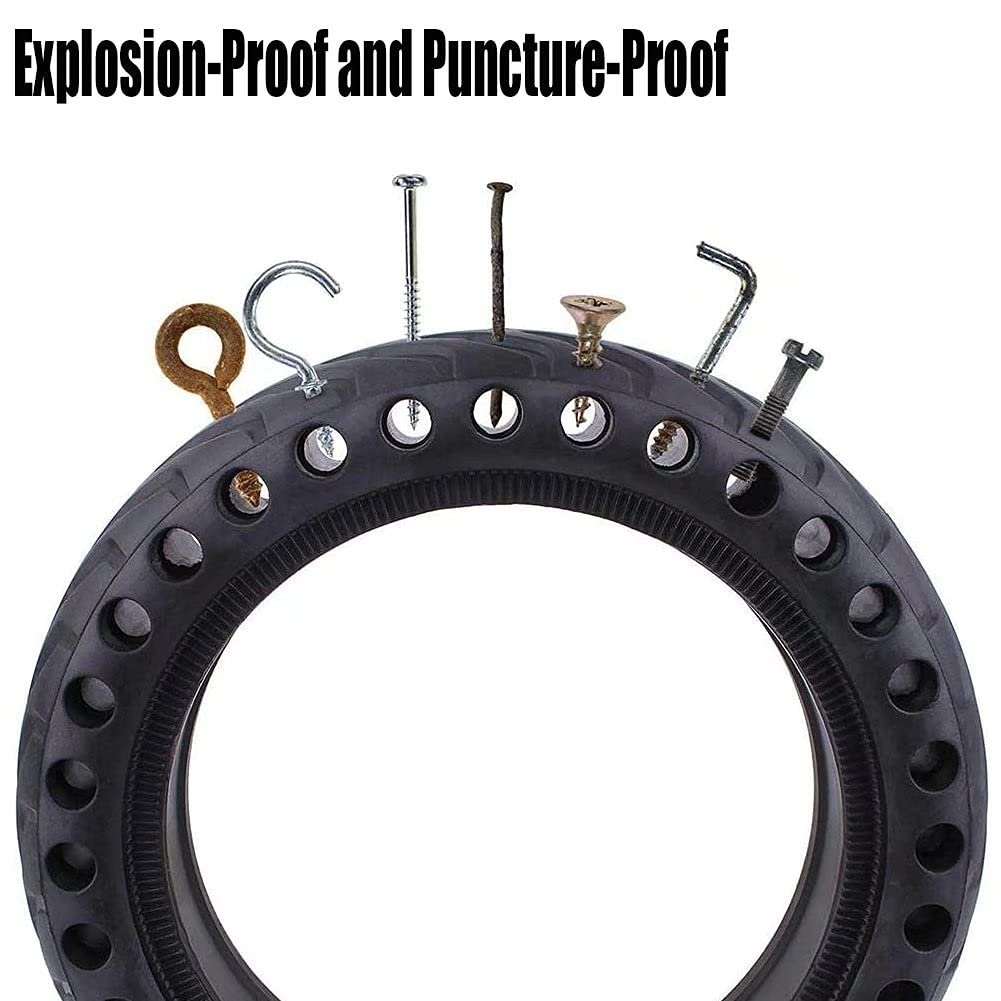 10 Inch Tubeless Electric Scooter Tires - 2.5 Solid Tire (2 Pack) - High Elastic, Wear-Resistant & Anti-Slip for 60/70-6.5 Scooters - Perfect for Commuting, Urban Travel & Last-Mile Delivery