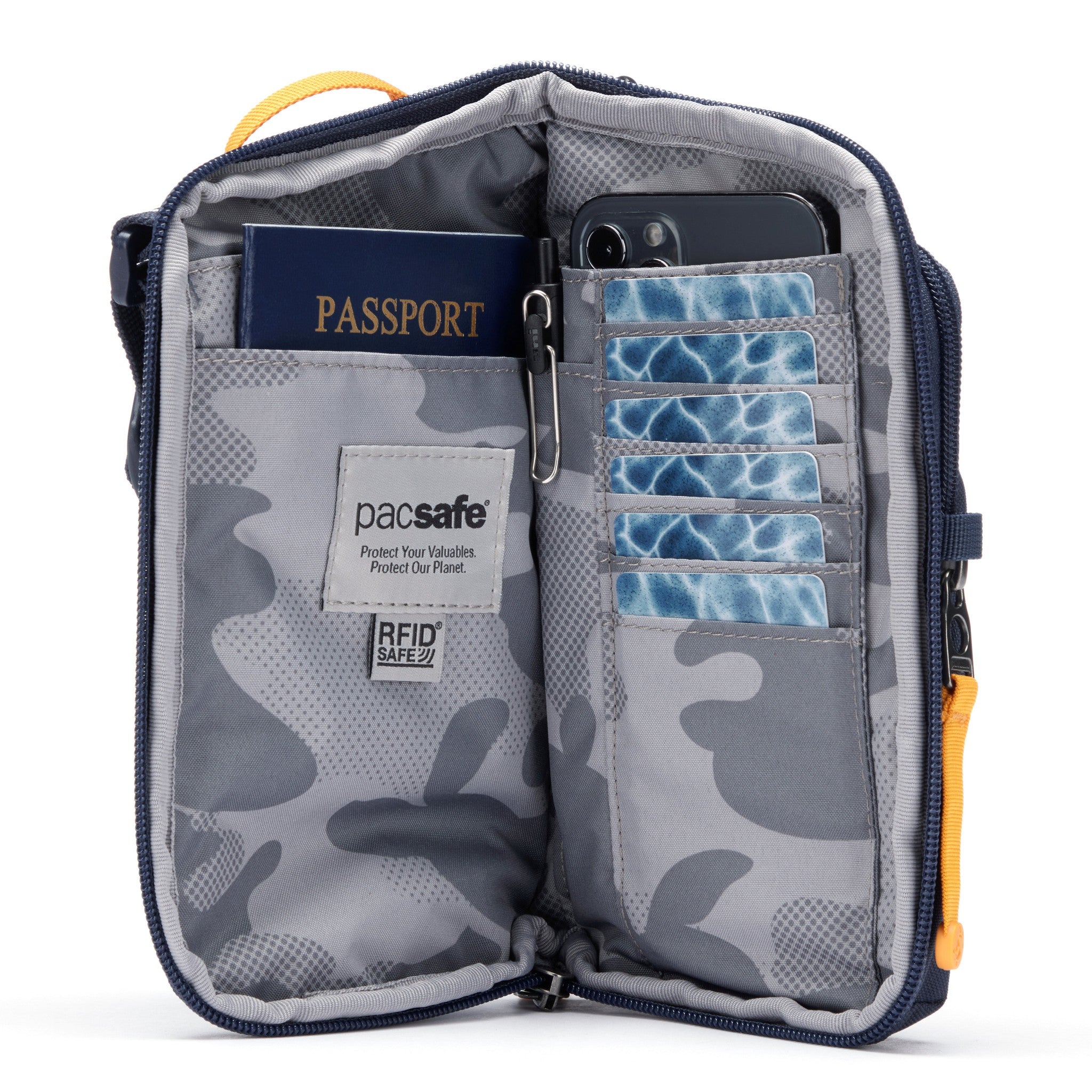 Pacsafe GO Tech Anti-Theft Crossbody Bag for Travel, Commuting & Everyday Use - Secure RFID Blocking & Slashproof Design