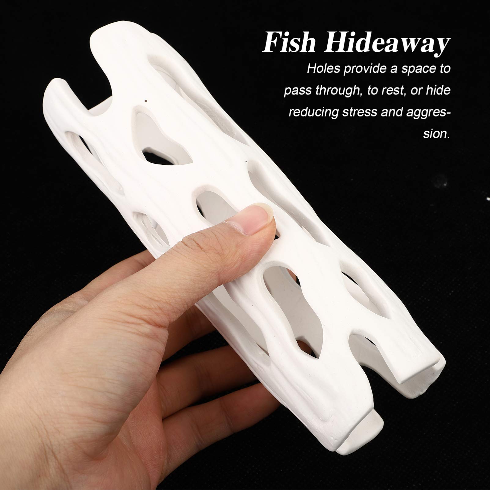 Balacoo Ceramic Aquarium Decor - Betta Cave & Cichlid Hideout for Breeding