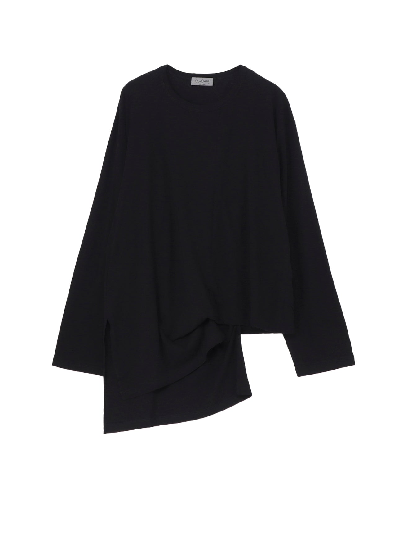 Diorama Jersey Asymmetrical Hem Long Sleeve Top for Women | Fashionable & Comfortable Blouse for Casual Wear, Office Outfits & Night Out