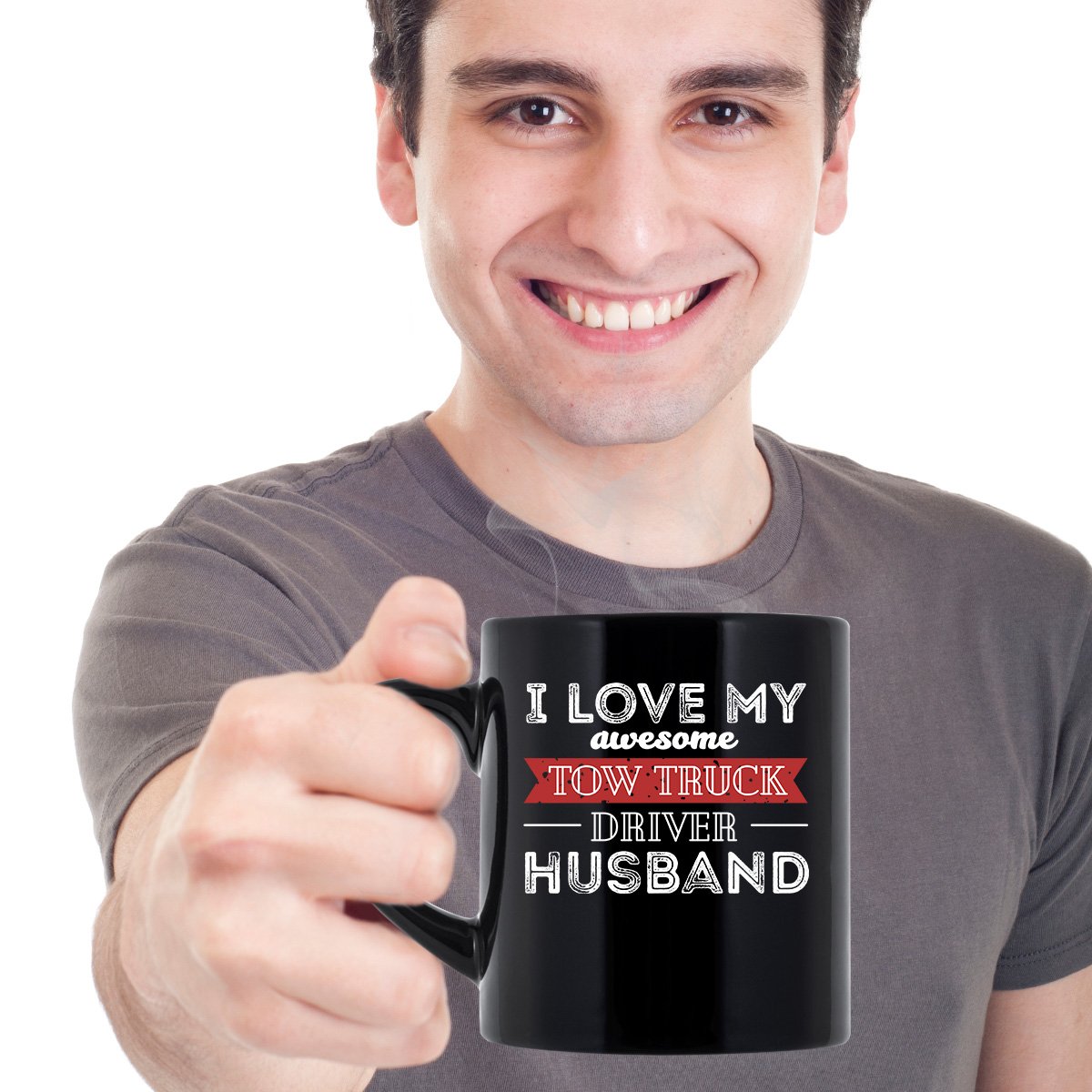 11 oz Tow Truck Driver Coffee Mug - Funny Gift for Tow Truck Drivers - Perfect for Work, Office & Home Use