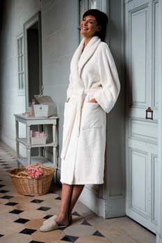 Luxury Yves Delorme Etoile White 28x55 Inch Bath Towel Set - 100% Premium Cotton, Ultra Soft & Absorbent for Spa, Hotel, and Home Bathroom Use