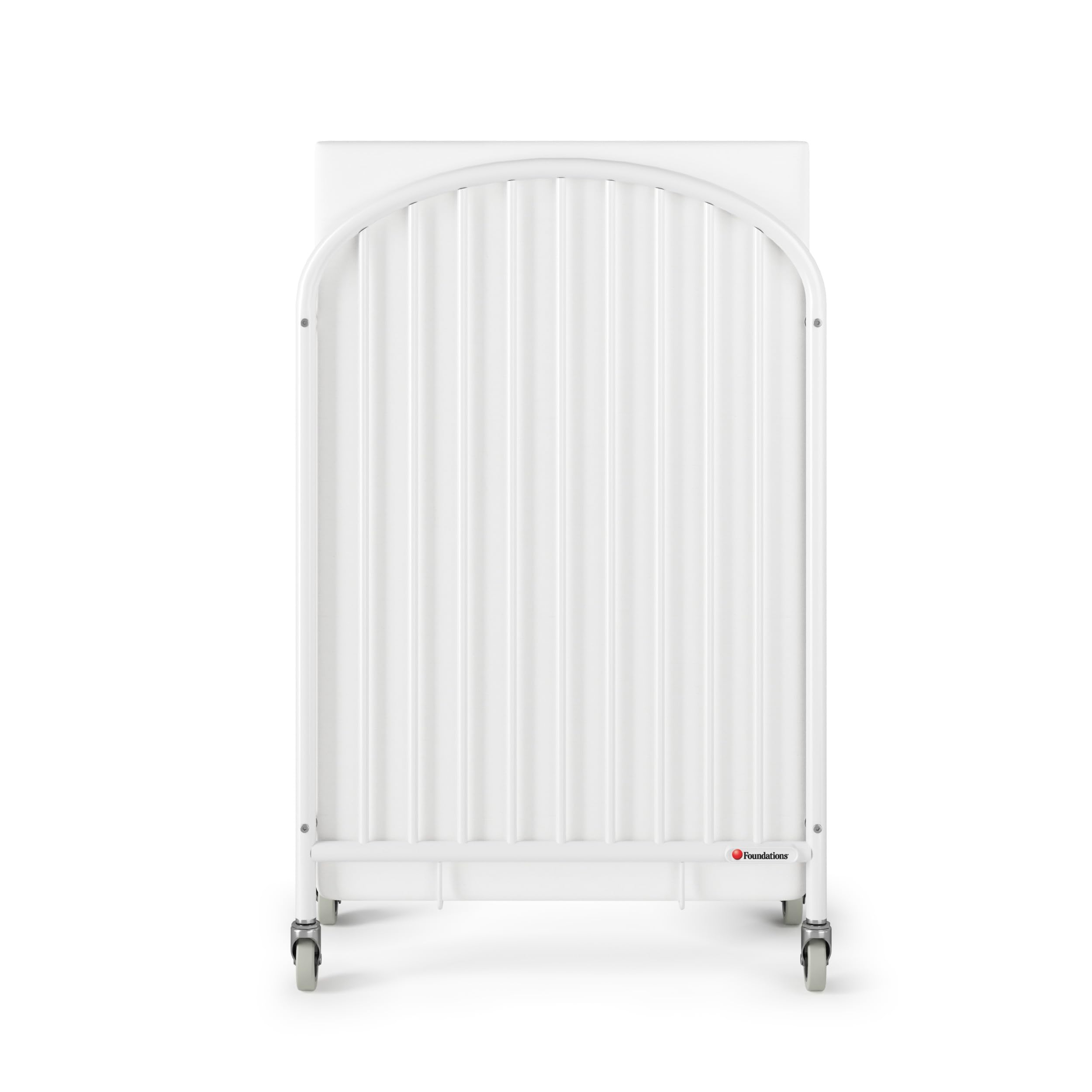 Foundations Pinnacle Steel Folding Crib - Portable Baby Crib with 4