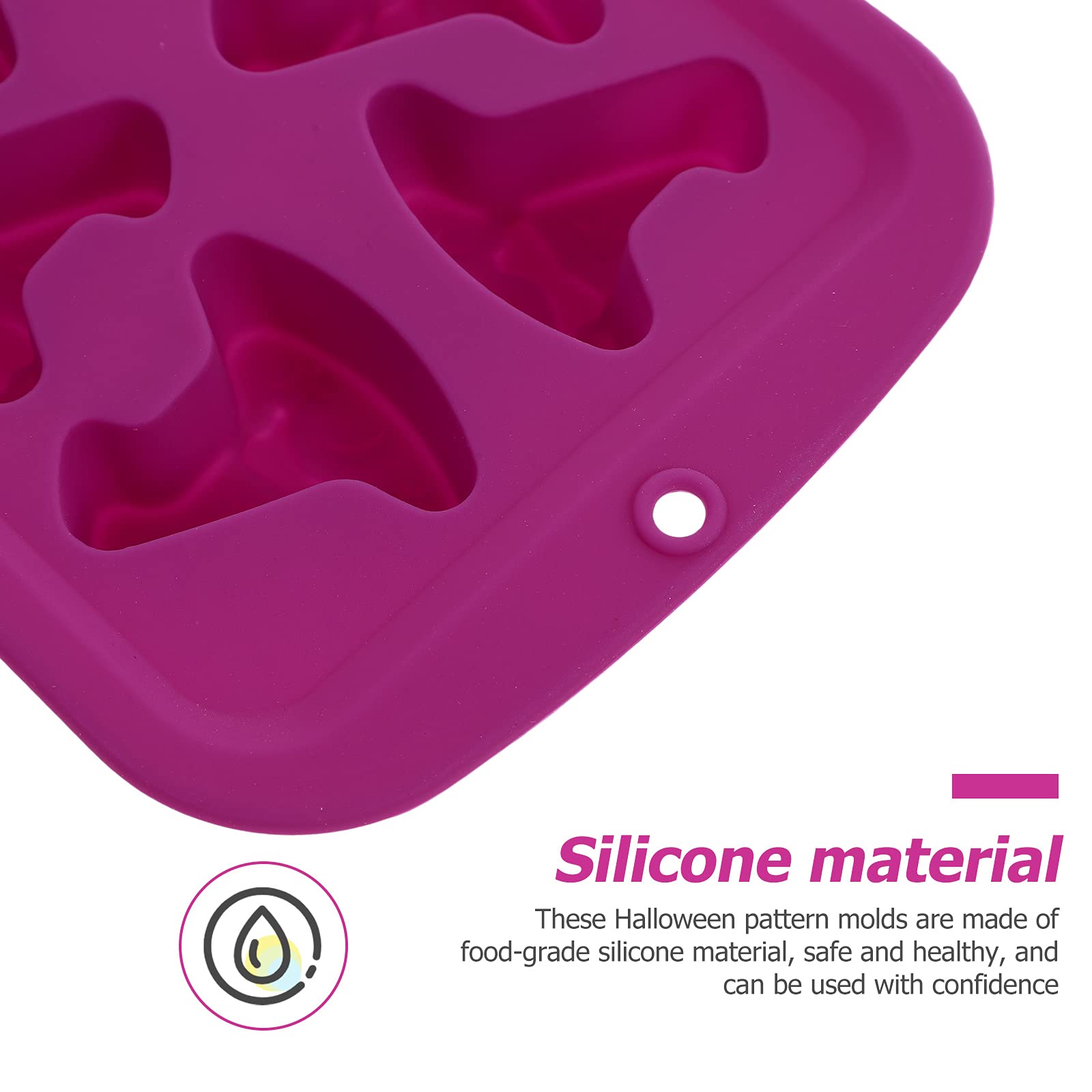 2pcs Silicone Chocolate Mold - Wizard Hat Shaped Baking Molds for Candy, Ice Cubes & Cake Decorating | Halloween Party Supplies, DIY Dessert Tools, Baking Accessories for Kids & Adults