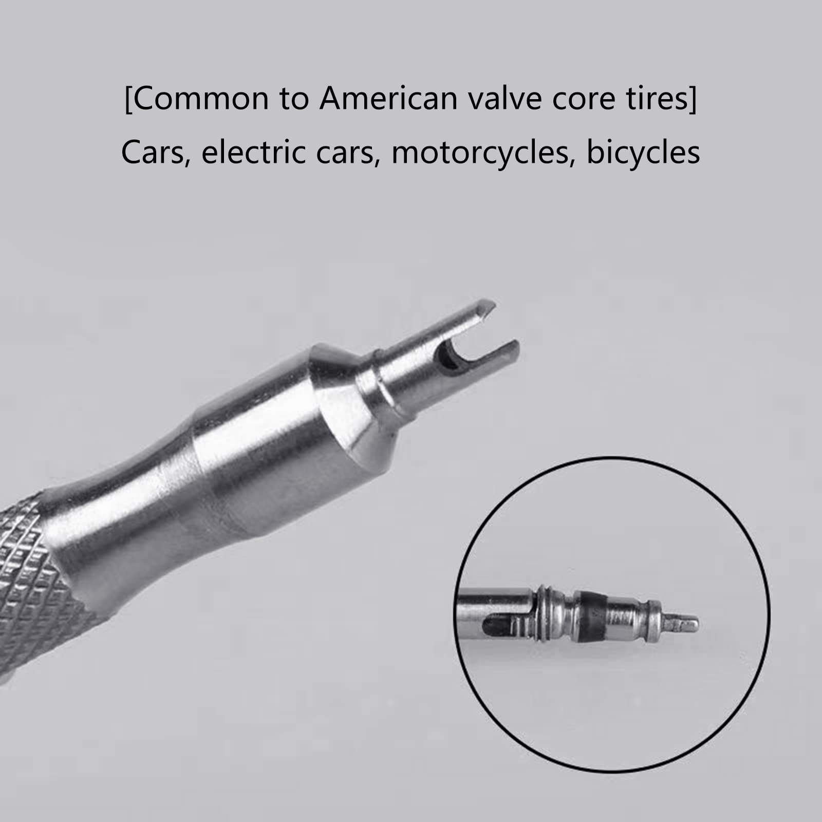 Tire Core Insert Remover Tool - Professional Tire Repair Core Wrench Screwdriver for Car, Bike & Motorcycle Wheels - Essential for Auto, Electric Vehicle & Bicycle Maintenance - Perfect for Garage, Roadside & DIY Tire Repairs