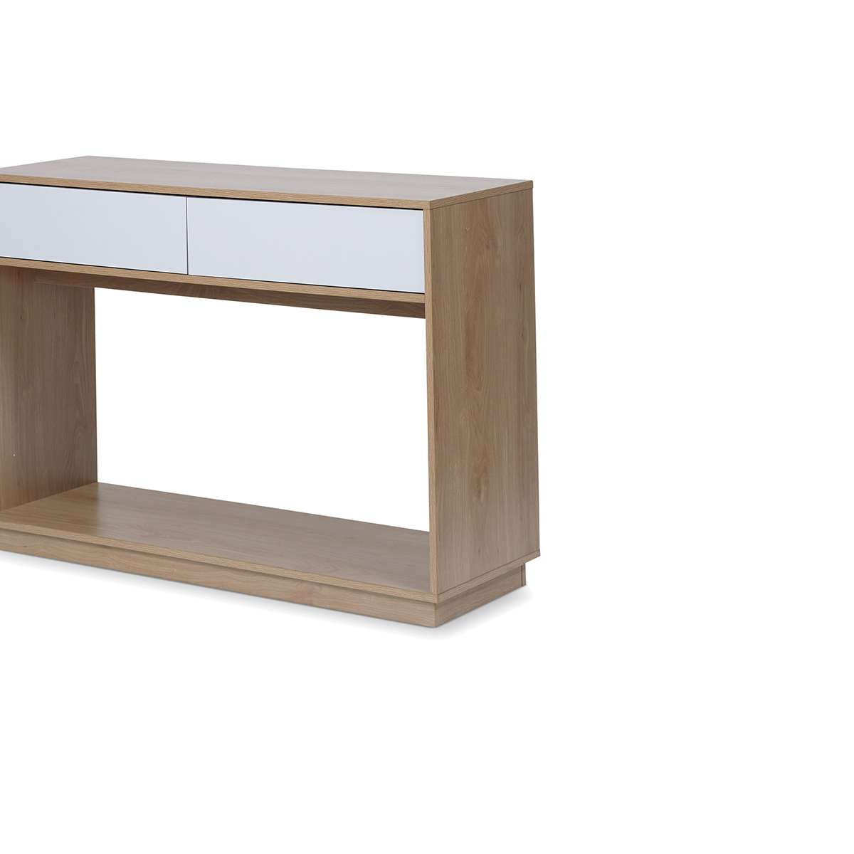 Modern Avoca Console Table - Entryway Sofa Table with Storage Shelf, Farmhouse Style for Hallway, Living Room & Bedroom Decor