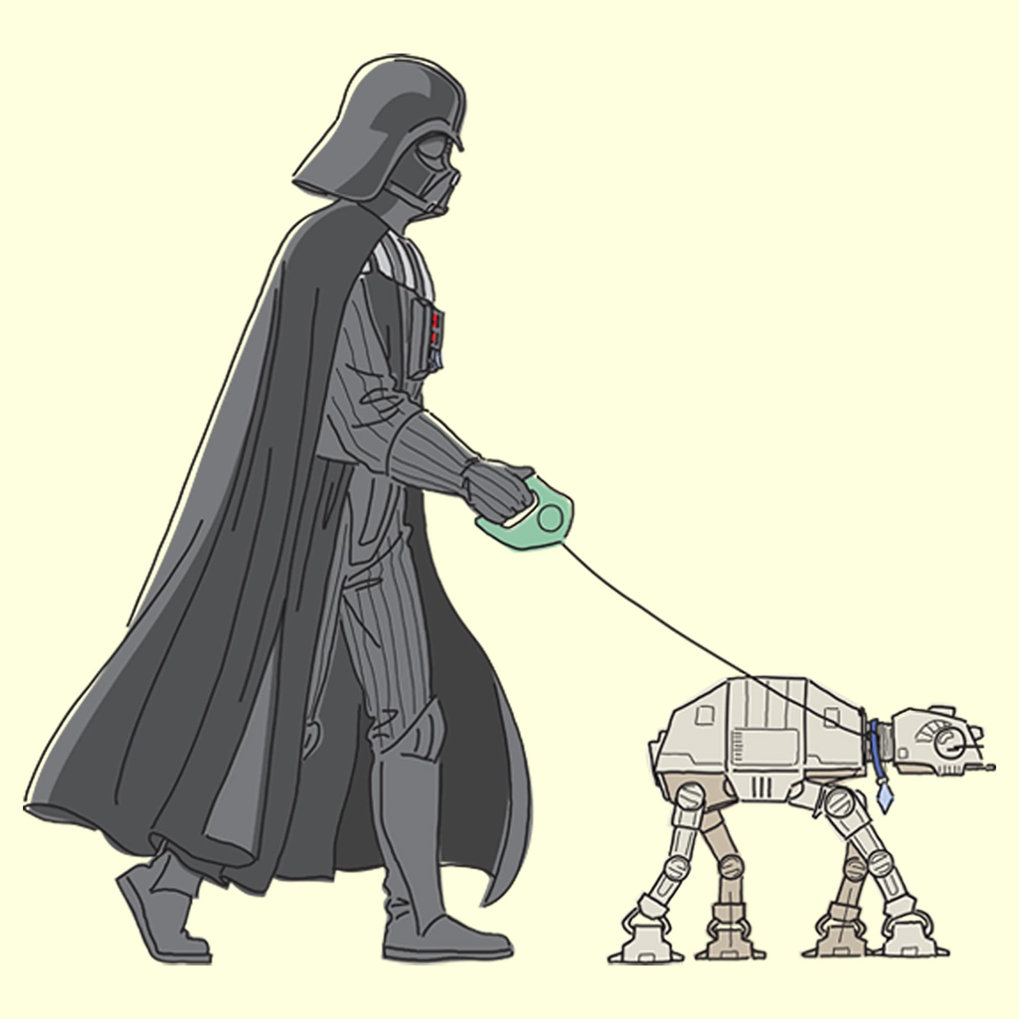 Men's Vader Walker T-Shirt - Star Wars Graphic Tee for Fans