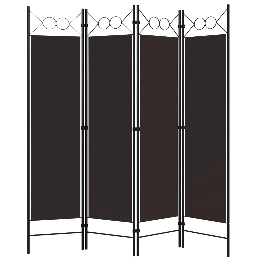 4-Panel Folding Room Divider Screen - 63