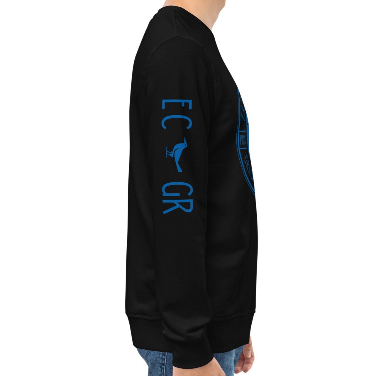 East Co. Grackles Retro Crewneck Sweatshirt - Vintage Style Unisex Pullover for Men & Women - Perfect for Casual Wear, Street Fashion & Retro Outfits